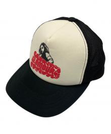 Hysteric Glamour（ヒステリックグラマー）の古着「メッシュキャップ」｜ブラック×ホワイト