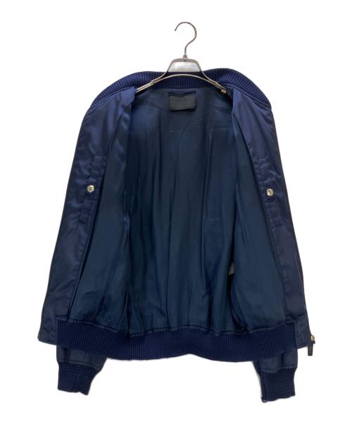 PRADA（プラダ）PRADA (プラダ) MA-1ジャケット ネイビー サイズ:44の古着・服飾アイテム