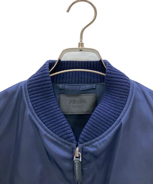 PRADA（プラダ）PRADA (プラダ) MA-1ジャケット ネイビー サイズ:44の古着・服飾アイテム
