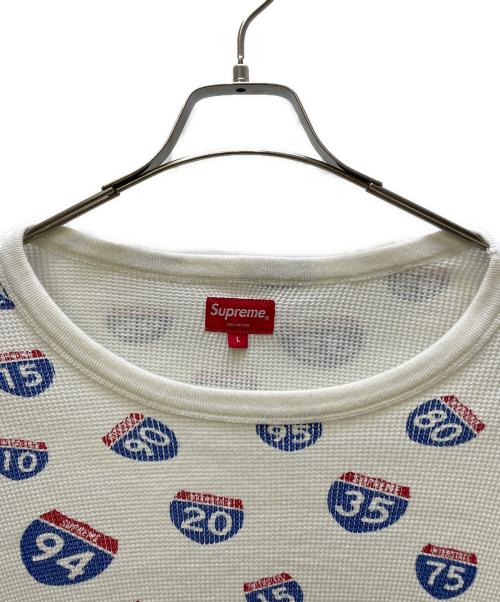 SUPREME（シュプリーム）SUPREME (シュプリーム) 長袖カットソー ホワイト サイズ:Lの古着・服飾アイテム