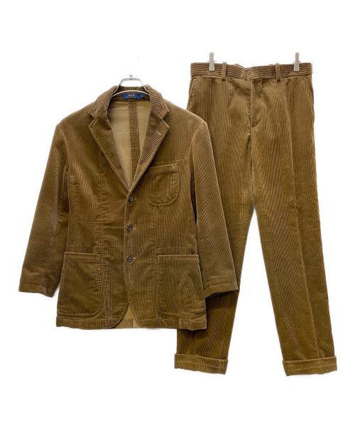 POLO RALPH LAUREN（ポロ・ラルフローレン）POLO RALPH LAUREN (ポロ・ラルフローレン) コーデュロイセットアップスーツ キャメル サイズ:Sの古着・服飾アイテム