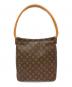 LOUIS VUITTON（ルイ ヴィトン）の古着「ショルダーバッグ モノグラム ルーピングGM」｜ブラウン
