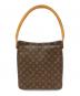 LOUIS VUITTON (ルイ ヴィトン) ショルダーバッグ モノグラム ルーピングGM ブラウン：90000円