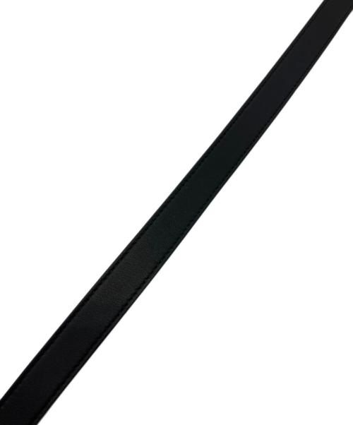 GUCCI（グッチ）GUCCI (グッチ) スリムベルト ダブルG ブラックの古着・服飾アイテム