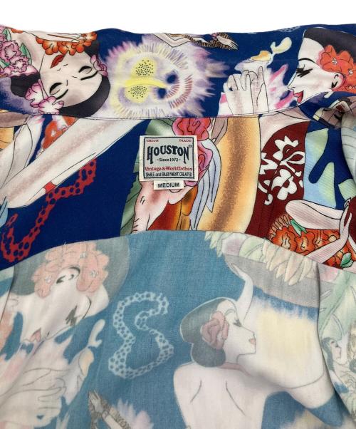 HOUSTON（ヒューストン）HOUSTON (ヒューストン) 半袖シャツ マルチカラー サイズ:Mの古着・服飾アイテム