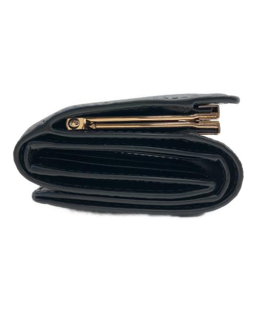 MICHAEL KORS（マイケルコース）MICHAEL KORS (マイケル・コース) 3つ折り財布 ブラックの古着・服飾アイテム