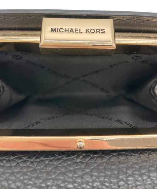 MICHAEL KORS（マイケルコース）MICHAEL KORS (マイケル・コース) 3つ折り財布 ブラックの古着・服飾アイテム