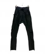 CVTVLISTカタリスト）の古着「スウェットパンツ CTLS USUAL ZIP PANTS」｜ブラック