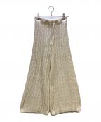 adidas Originalsアディダスオリジナル）の古着「ニットパンツ KNITTED 70S JOGGER」｜アイボリー