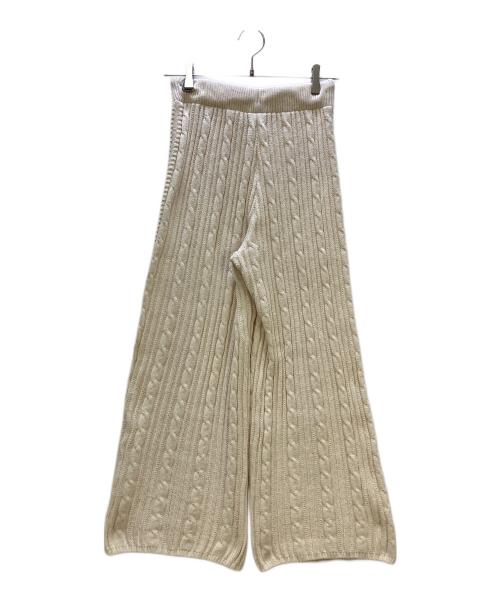 adidas Originals（アディダスオリジナル）adidas originals (アディダスオリジナル) ニットパンツ KNITTED 70S JOGGER アイボリー サイズ:Mの古着・服飾アイテム