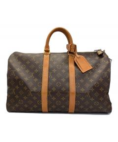 LOUIS VUITTON ルイヴィトン モノグラム キーポル 45 M41428 トラベル ハンド ボストン バッグ ブラウン フランス製 ブランド  【メンズ】【中古】 中古・古着通販】LOUIS VUITTON (ルイ ヴィトン) モノグラム キーポル