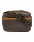 LOUIS VUITTON（ルイ ヴィトン）の古着「ショルダーバッグ モノグラム リポーターPM」｜ブラウン