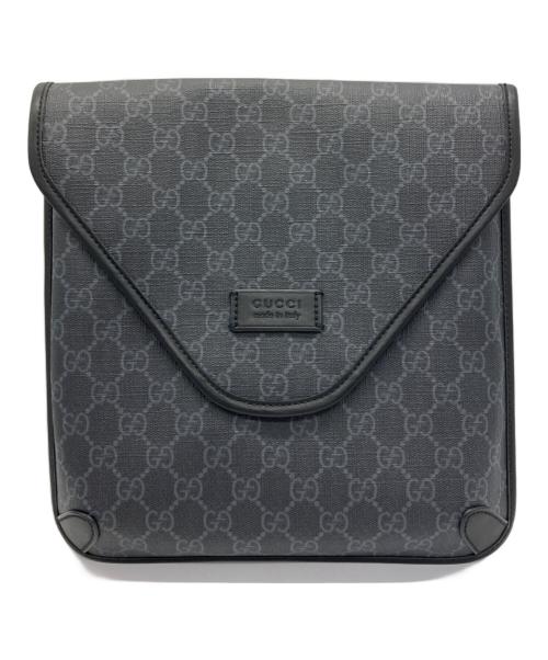 GUCCI（グッチ）GUCCI (グッチ) メッセンジャーバッグ GGスプリーム ブラックの古着・服飾アイテム