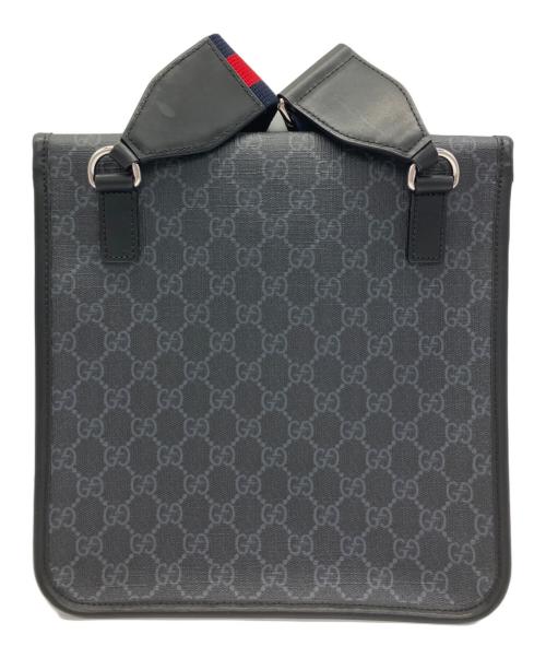 GUCCI（グッチ）GUCCI (グッチ) メッセンジャーバッグ GGスプリーム ブラックの古着・服飾アイテム