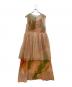 Ameri（アメリ）の古着「3WAY MARGOT GEL ART DRESS」｜オレンジ×グリーン