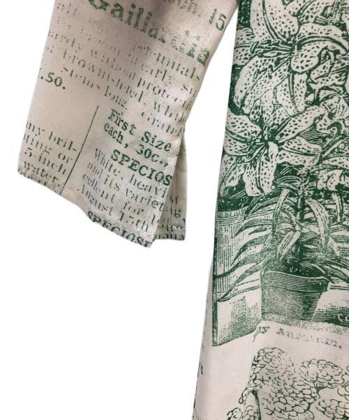 Ameri（アメリ）Ameri (アメリ) vintage PICTURE BOOK TATTOO DRESS グリーン×ホワイト サイズ:Mの古着・服飾アイテム
