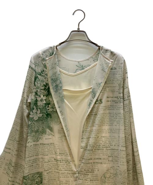 Ameri（アメリ）Ameri (アメリ) vintage PICTURE BOOK TATTOO DRESS グリーン×ホワイト サイズ:Mの古着・服飾アイテム