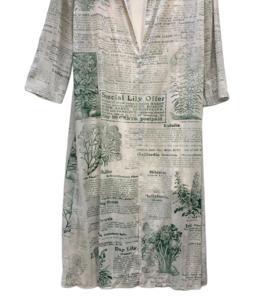 Ameri（アメリ）Ameri (アメリ) vintage PICTURE BOOK TATTOO DRESS グリーン×ホワイト サイズ:Mの古着・服飾アイテム