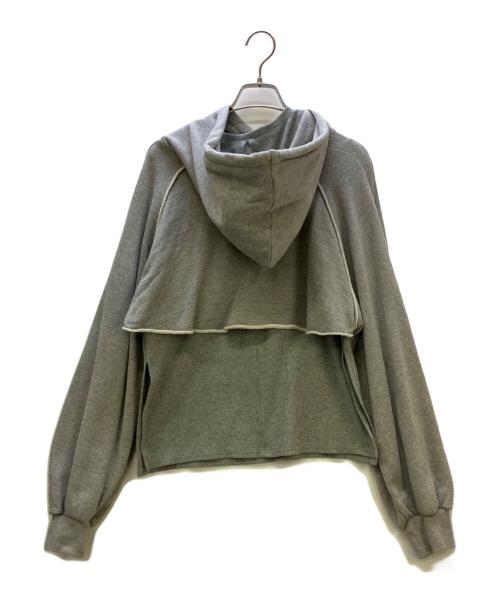 Ameri（アメリ）AMERI (アメリ) AMERI TANK LAYERED HOODIE TOPS グレー サイズ:Freeの古着・服飾アイテム