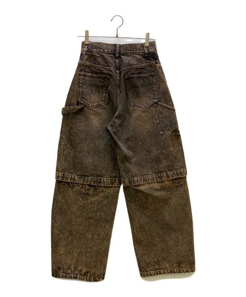 Ameri（アメリ）AMERI (アメリ) MEDI 2WAY REMOVE DENIM PANTS ブラウン サイズ:Freeの古着・服飾アイテム