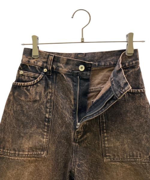 Ameri（アメリ）AMERI (アメリ) MEDI 2WAY REMOVE DENIM PANTS ブラウン サイズ:Freeの古着・服飾アイテム