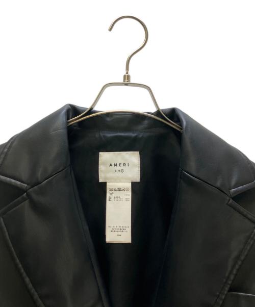Ameri（アメリ）AMERI (アメリ) 2WAY FAKE LEATHER SHORT JACKET ブラック サイズ:Freeの古着・服飾アイテム