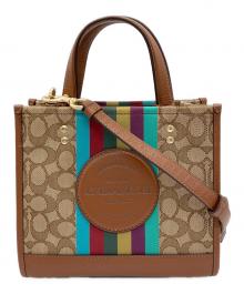 COACH（コーチ）の古着「ハンドバッグ シグネチャー デンプシー トート 22」
