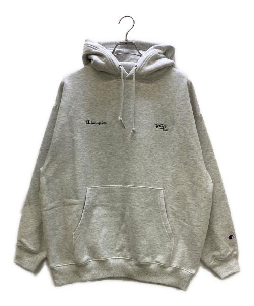 Champion（チャンピオン）Champion (チャンピオン) WTAPS (ダブルタップス) プルオーバーパーカー ライトグレー サイズ:L 未使用品の古着・服飾アイテム