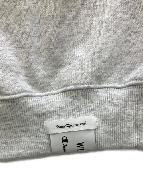 Champion（チャンピオン）Champion (チャンピオン) WTAPS (ダブルタップス) プルオーバーパーカー ライトグレー サイズ:L 未使用品の古着・服飾アイテム
