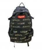 SUPREMEシュプリーム）の古着「デイパック 3M Reflective Repeat Backpack」｜ブラック×ホワイト