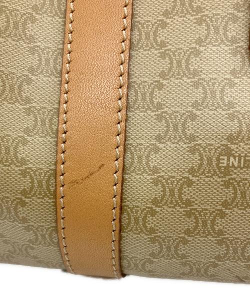 CELINE（セリーヌ）CELINE (セリーヌ) ミニボストンバッグ マカダム ベージュ×ブラウンの古着・服飾アイテム