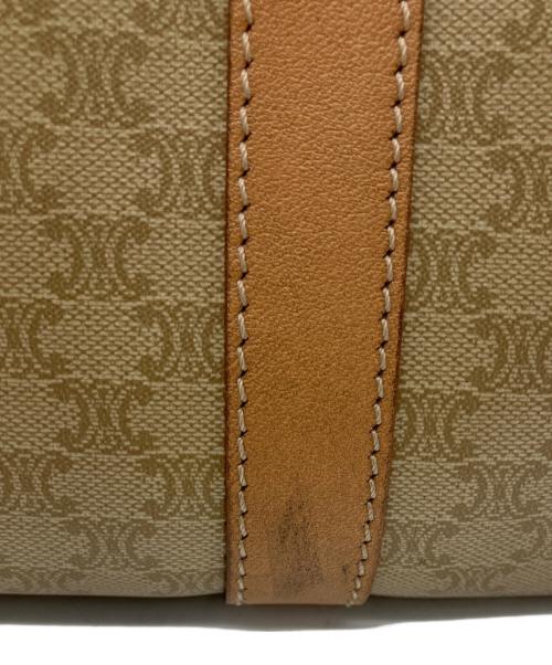 CELINE（セリーヌ）CELINE (セリーヌ) ミニボストンバッグ マカダム ベージュ×ブラウンの古着・服飾アイテム