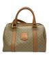 CELINE (セリーヌ) ミニボストンバッグ マカダム ベージュ×ブラウン：25000円
