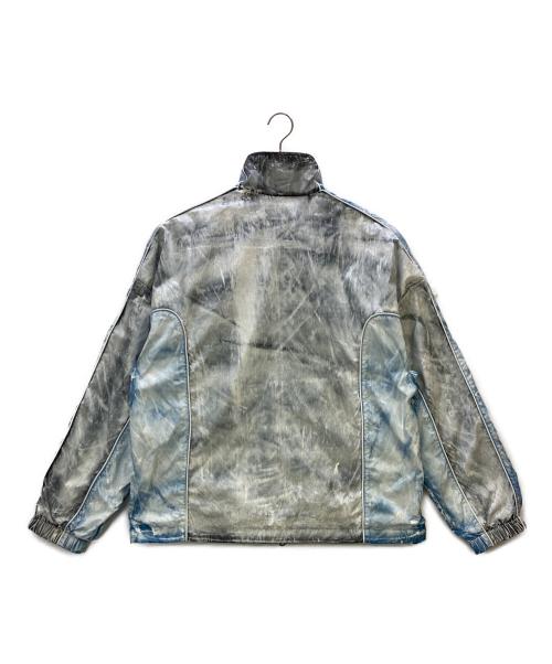 DIESEL（ディーゼル）DIESEL (ディーゼル) ジップアップジャケット J-CREED TRACK JACKET グレー×ブルー サイズ:48の古着・服飾アイテム