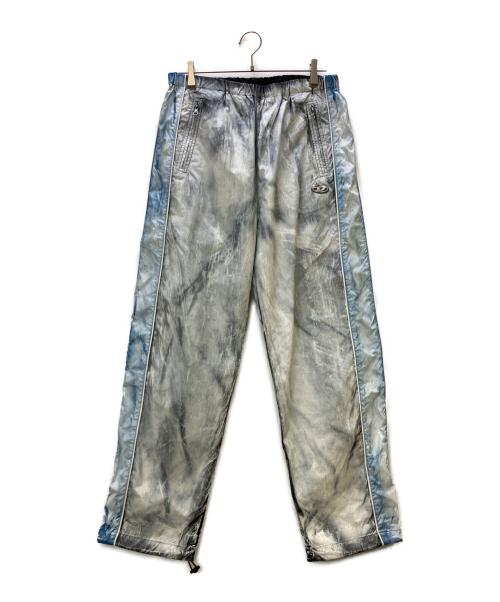 DIESEL（ディーゼル）DIESEL (ディーゼル) ナイロンパンツ P-TATE PANTS ブルー×グレー サイズ:46の古着・服飾アイテム