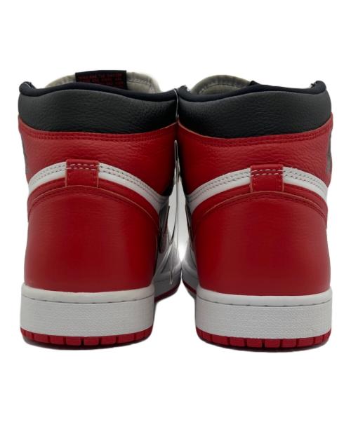NIKE（ナイキ）NIKE (ナイキ) ハイカットスニーカー AIR JORDAN 1 RETRO HIGH OG ホワイト×レッド サイズ:28の古着・服飾アイテム