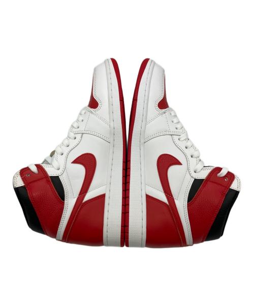 NIKE（ナイキ）NIKE (ナイキ) ハイカットスニーカー AIR JORDAN 1 RETRO HIGH OG ホワイト×レッド サイズ:28の古着・服飾アイテム