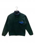 Patagoniaパタゴニア）の古着「フリースジャケット シンチラスナップT」｜ハンターグリーン