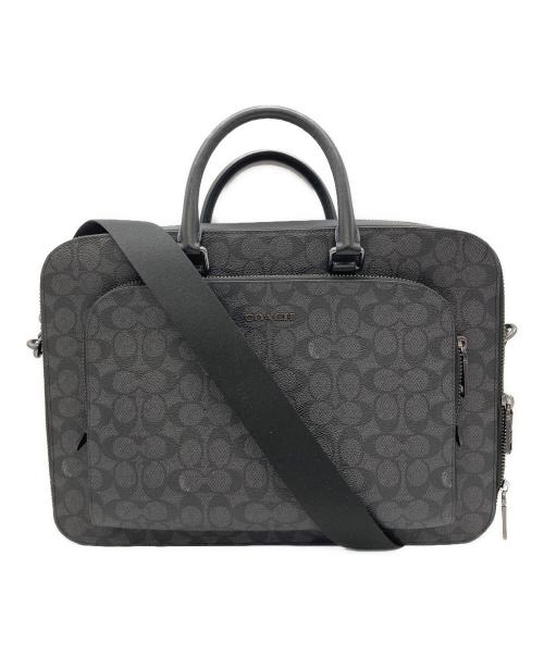 COACH（コーチ）COACH (コーチ) ブリーフケース シグネチャー ブラックの古着・服飾アイテム
