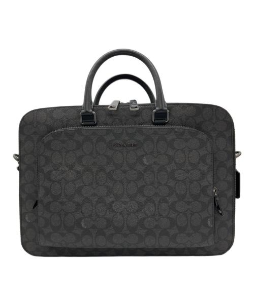 COACH（コーチ）COACH (コーチ) ブリーフケース シグネチャー ブラックの古着・服飾アイテム