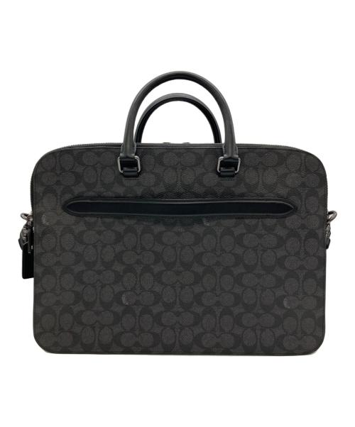 COACH（コーチ）COACH (コーチ) ブリーフケース シグネチャー ブラックの古着・服飾アイテム