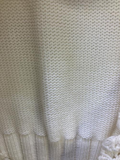 MARNI（マルニ）MARNI (マルニ) コットンダメージクルーネックニット アイボリー サイズ:48の古着・服飾アイテム