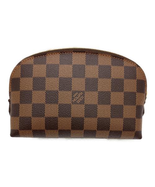 LOUIS VUITTON（ルイ ヴィトン）LOUIS VUITTON (ルイ ヴィトン) ポーチ ダミエ ポシェット・コスメティック ブラウンの古着・服飾アイテム