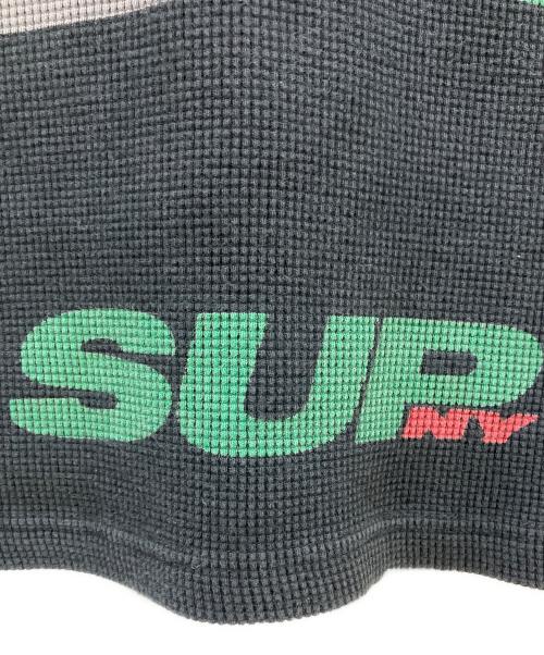 SUPREME（シュプリーム）SUPREME (シュプリーム) NY Waffle Thermal ブラック×グリーン サイズ:Sの古着・服飾アイテム