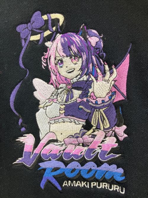 VAULTROOM（ボルトルーム）VAULTROOM (ボルトルーム) PURURU (プルル) プルオーバーパーカー PURURU HOODIE ブラック サイズ:Lの古着・服飾アイテム