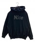 NICEナイス）の古着「プルオーバーパーカー」｜ブラック