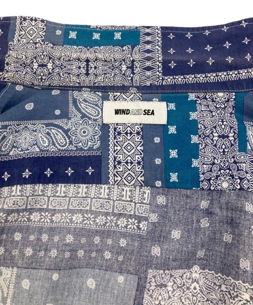 WIND AND SEA（ウィンダンシー）WIND AND SEA (ウィンダンシー) 半袖シャツ ブルー サイズ:Mの古着・服飾アイテム