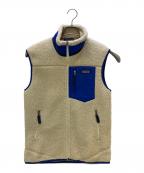 Patagoniaパタゴニア）の古着「クラシックレトロエックスベスト Classic Retro-X Vest」｜ベージュ×ブルー