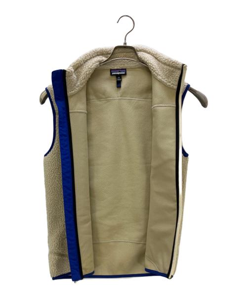 Patagonia（パタゴニア）Patagonia (パタゴニア) クラシックレトロエックスベスト Classic Retro-X Vest ベージュ×ブルー サイズ:XSの古着・服飾アイテム