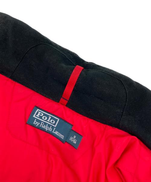 POLO RALPH LAUREN（ポロ・ラルフローレン）POLO RALPH LAUREN (ポロ・ラルフローレン) ナイロンダウンジャケット ブラック×レッド サイズ:Mの古着・服飾アイテム
